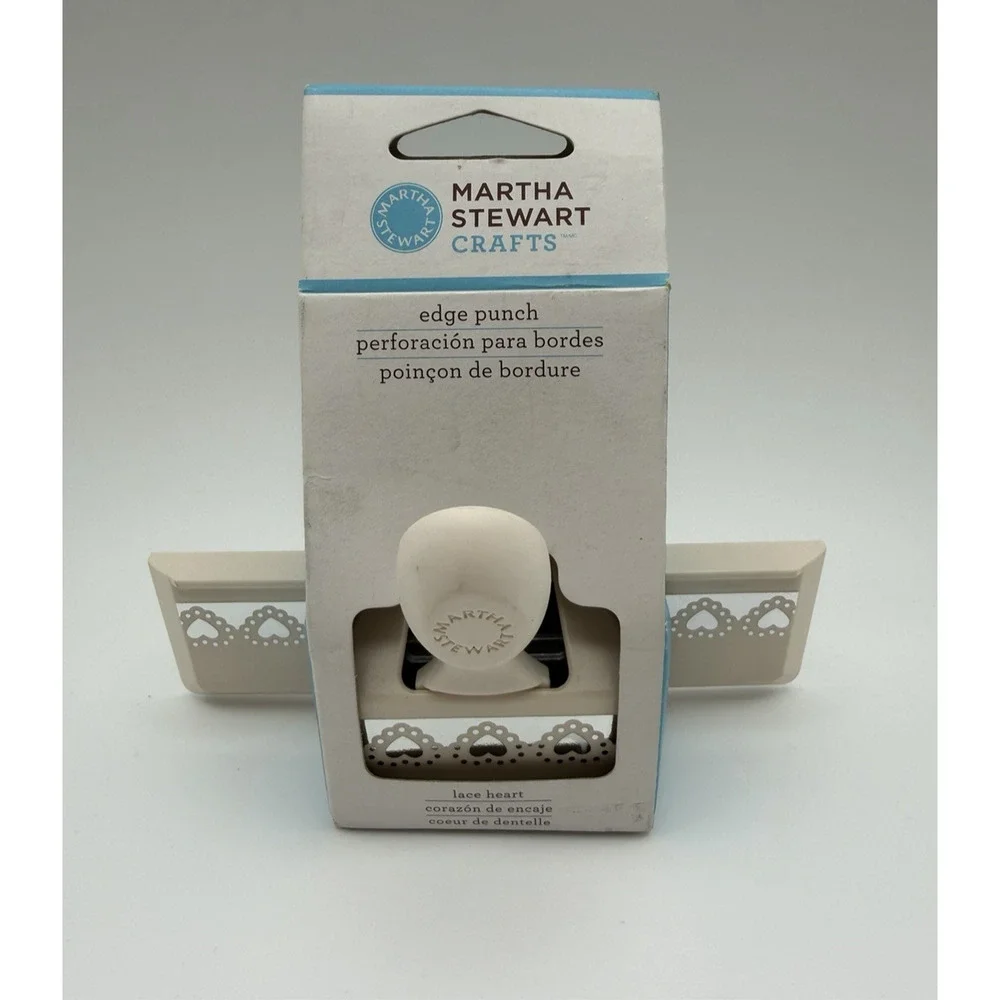 Martha Stewart Crafts Lace Heart Edge Punch Scrapbooking Journaling Tool